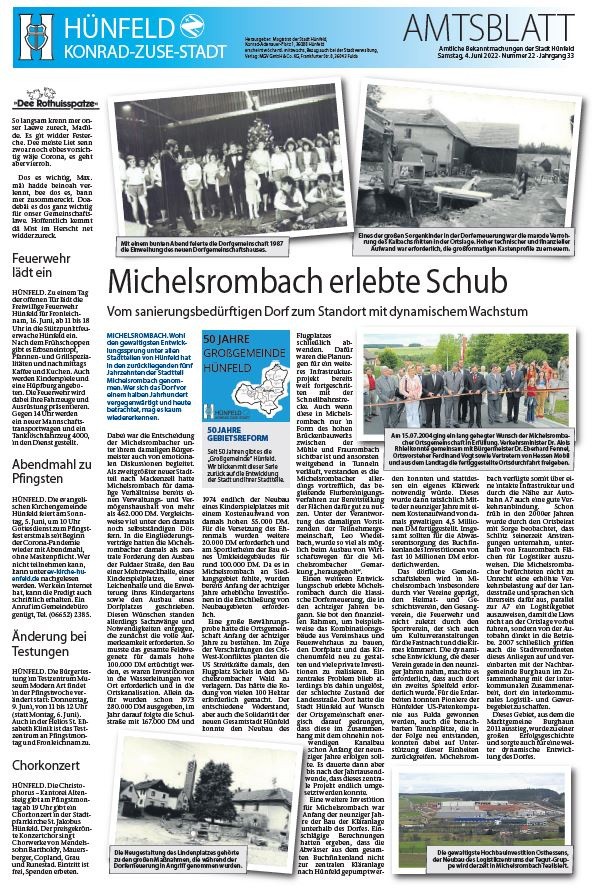 Amtsblatt vom 4. Juni 2022